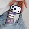Кавайная Милая Ленивец Подвесная Чехол для Телефона для iPhone 16e 15 14 13 12 17 Pro Max Plus Air 17pro Чехол Coque