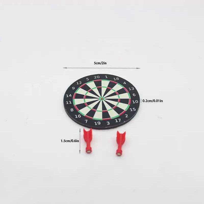 1 Набор Миниатюрный Кукольный Дом Дартс Дартс Игровой Набор Играть Кукольный Дом Миниатюры Аксессуары Домашний Декор Игрушка Игра Притворство