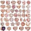 Miniso Блестящая Шарм-бусина с покрытием Rose Gold Шармы Подвески Подлинные Совместимы с медными Браслетами Ожерельями Бусины Идеально Для DIY Украшений Подарок Женщине
