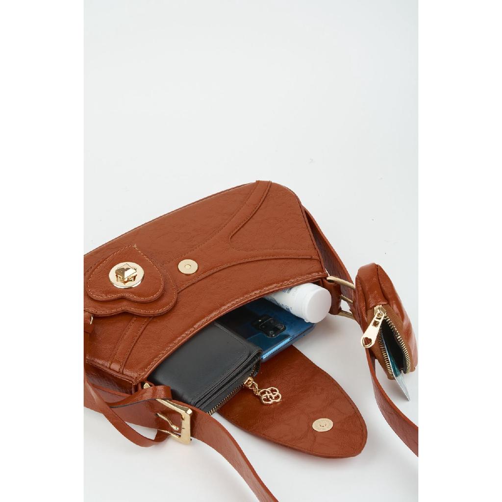 Женский бордовый кошелек-багет из искусственной кожи с застежкой на руку и сумка через плечо