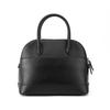 Balenciaga Ville Logo Print Leather Shell Bag Women Shoulder Bag Black 550645-0OTNM-1090