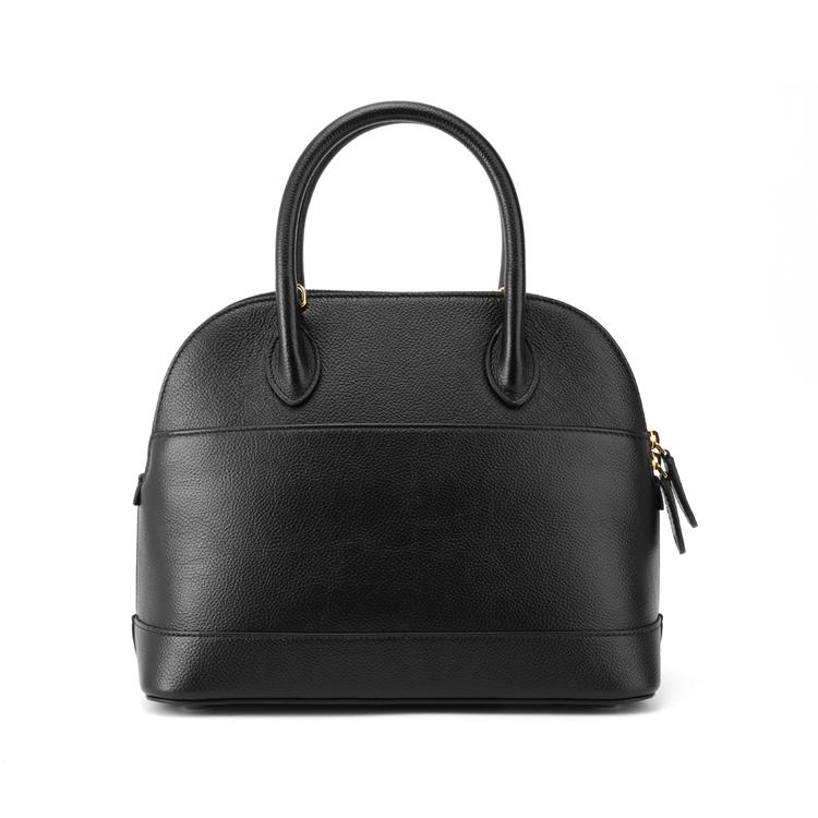 Balenciaga Ville Logo Print Leather Shell Bag Women Shoulder Bag Black 550645-0OTNM-1090