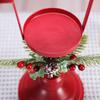 Desktop Christmas Decorations, Red Ironwork Christmas Candlesticks, Gift Items, Vintage Atmosphere Candle Cups