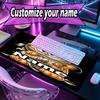 Custom Name Personalized Garfield Pattern Mousepad, Laptop PC Desk Mat, Decorative Desk Mat for Home Keyboard Pad Gift
