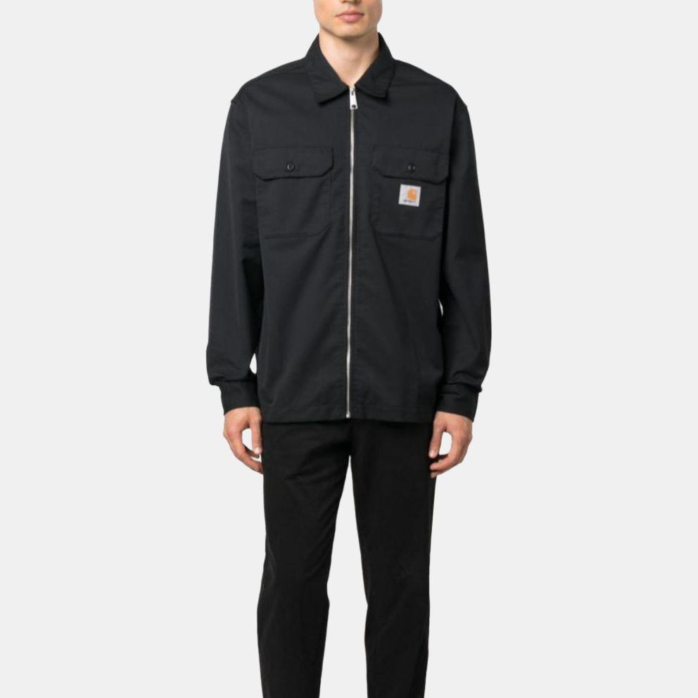 Carhartt WIP Однотонная повседневная куртка на молнии мужская куртки Черный I032839