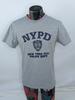 Мужская футболка NYPD Medium Серо-синяя Департамент полиции Нью-Йорка С коротким рукавом Унисекс