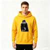 Men Printed Pullover Hoodie, Anime Spiral Mask Character Print Casual Long Sleeve Hooded Sweatshirt for Daily Wear