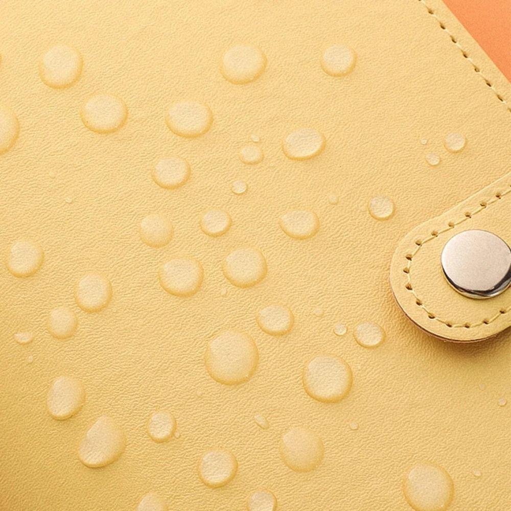 Waterproof Money Saving Challeng Book PU Leather Cash Budget Notebook  Money Organizer