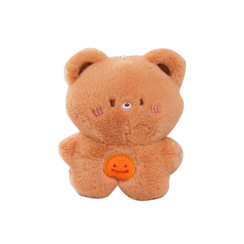 Плюшевая брелок-животное с улыбкой, мягкий, милый и нежный, аксессуар для подарка на День святого Валентина