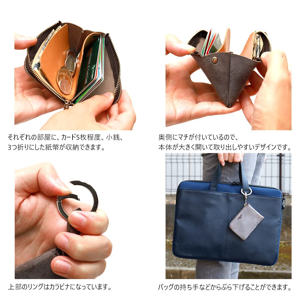 AGILITY affa молния мини кошелек компактный кошелек очень маленький кошелек маленький мини кожа натуральная кожа кожа "Posh" L-образный