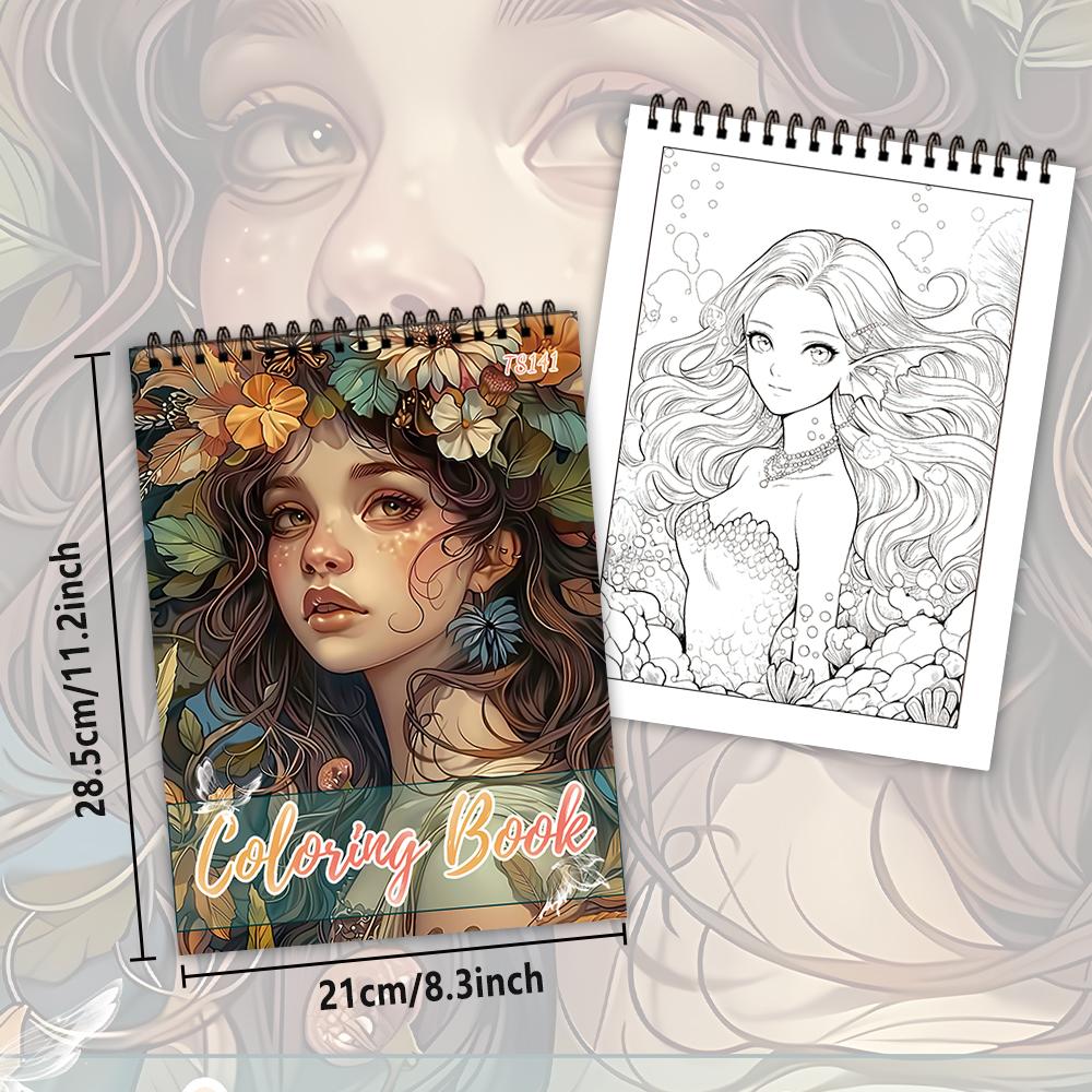 1 шт., Книжка-раскраска для взрослых - 30 различных узоров, 100 г/м², 11,2x8,3 дюйма Снятие стресса, Пасха, День рождения, Подарок на День святого Валентина