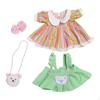 Plush Figure Top with Dress Bag Fashion Photo Props Costumes Make Your Own Dolls Outfit for