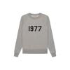 Fear of God Essentials 1977 Series SS22 Crewneck With Digital Logo Print Fleece Sweatshirt Unisex Tops Dark-Oatmeal FOG-SS22-389