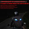 LED Backpack Riding Backpack Motorcycle Helmet Hard Shell Waterproof