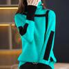 Thickened Retro Sweater Turtleneck Autumn and Winter Loose Pullover Inner Knit Sweater Bottoming Top Women