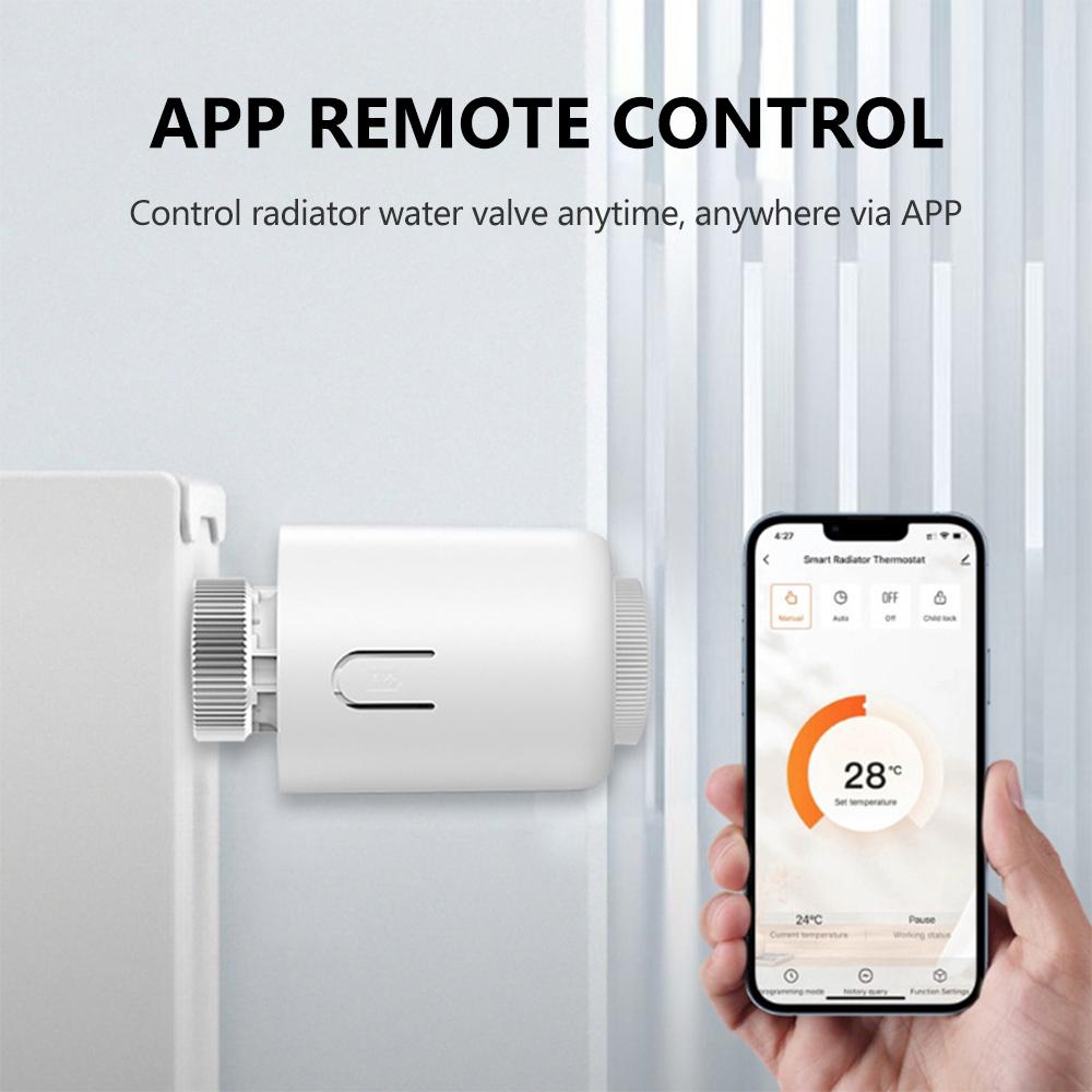Умный термостат-контроллер ZigBee 3.0 для обогревателя, водяного, напольного отопления, умный клапан управления температурой, управление через мобильное приложение