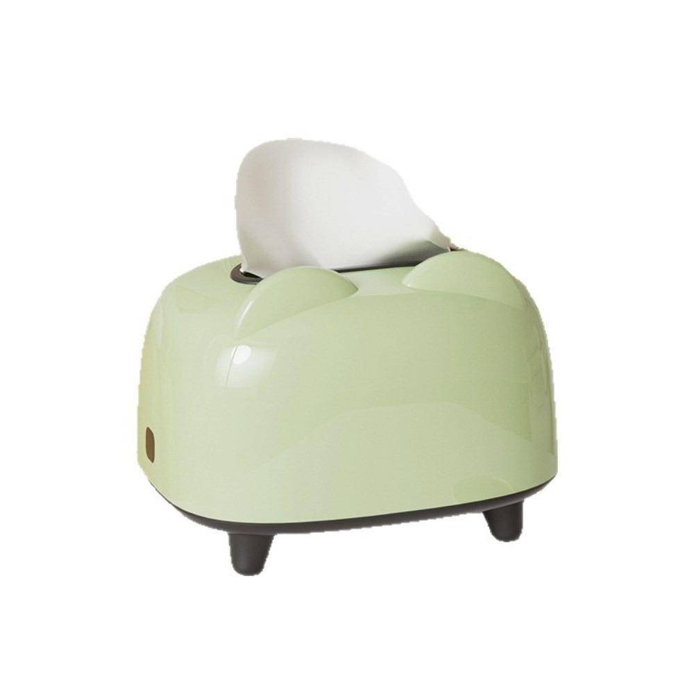Cute Dopamine Desktop Tissue Box Plastic Multi-functional Tissue Storage Box Decorative Stable Phone Stand Holder Office