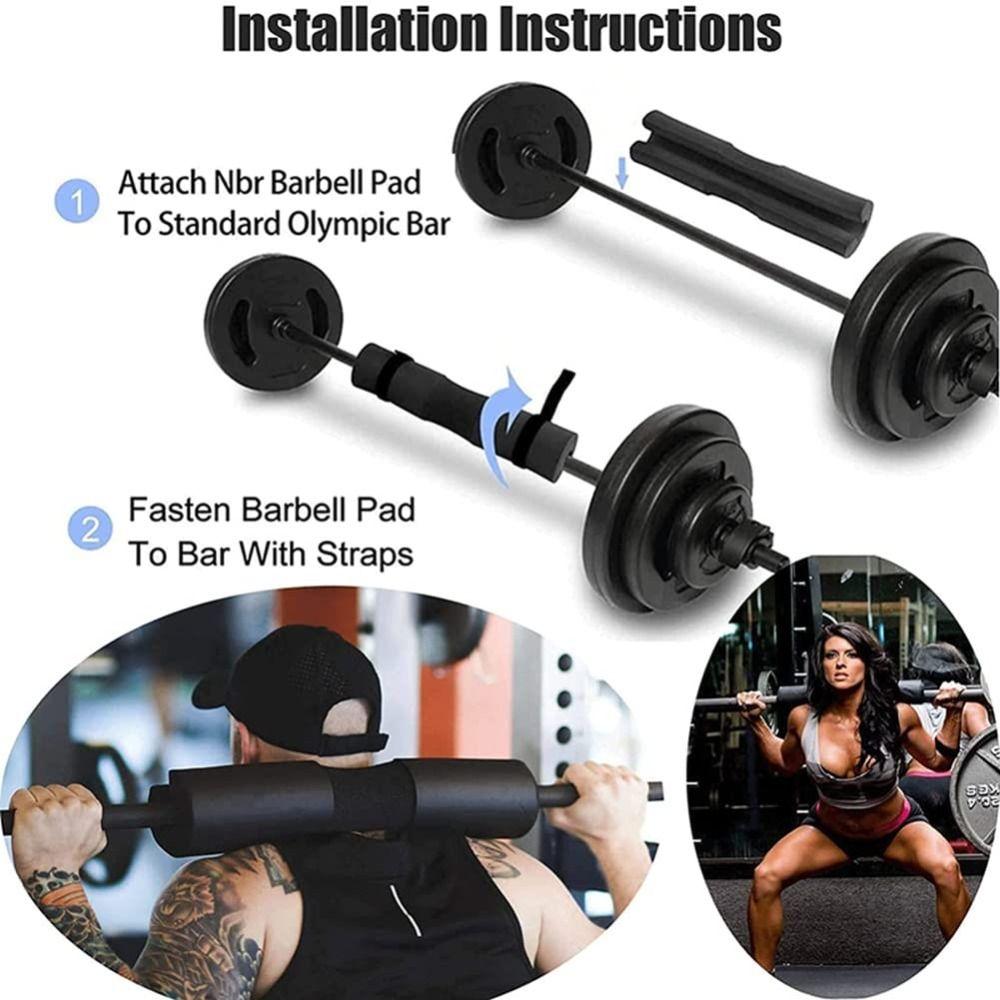 Foam Weight Bar Pad Arc Design Barbell Pad Neck Support Foam Barbell Pad  Hip Thrusts