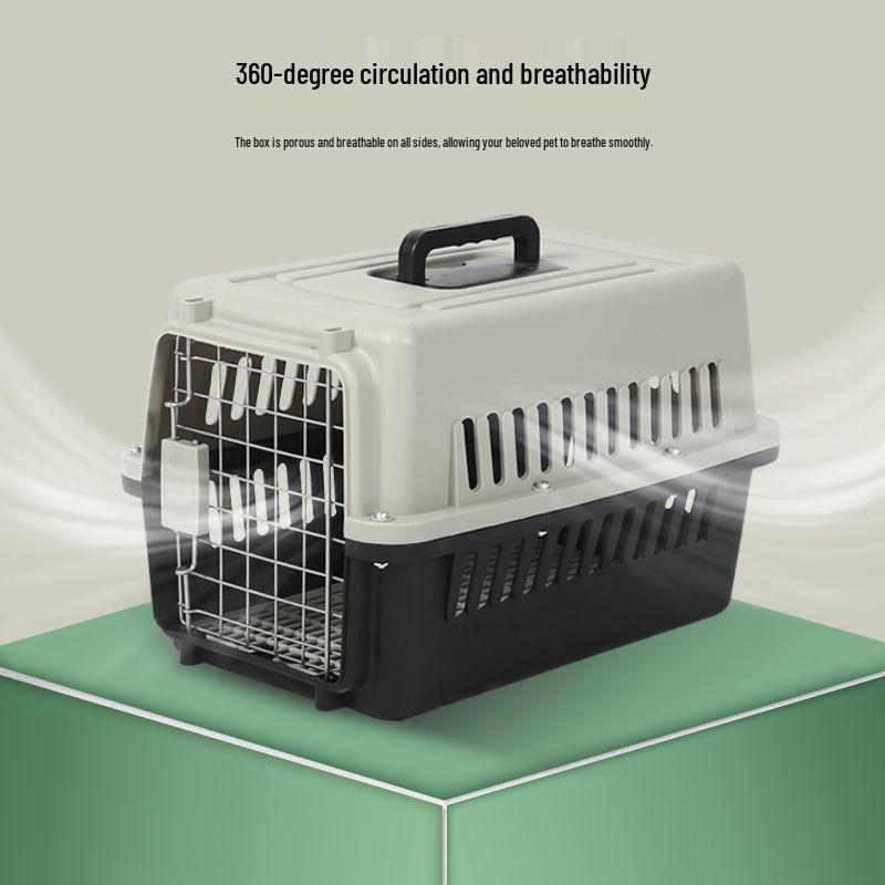 Pet Airline Carrier for Cats and Dogs - Portable Outdoor Cage for Small, Medium, Large Pets