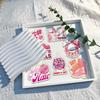 Розовые Диско-Ковбойские Стикеры с Характером - 50 Листов для Дневников, DIY и Чехлов для Телефонов