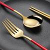 Набор столовых приборов в корейском стиле, пыленепроницаемые палочки для еды из нержавеющей стали, вилка, ложка, обеденный набор