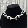Geometric Rivet Necklace Ins Hip-Hop Punk Gothic Personality Neckchain Fashionable Trendy Men Women Jewelry Accessories
