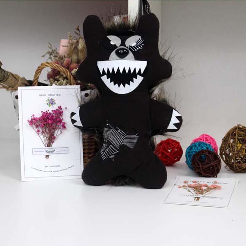 Плюшевая игрушка Fnaf Five Nights At Freddy's Мягкий фиолетовый коричневый черный медведь Рождественский подарок