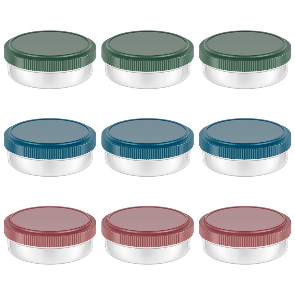 9 шт. контейнеров для заправки салата с герметичными крышками 50/75 мл многоразовые контейнеры для соуса для ланч-бокса и пикника, соусы, специи для салата