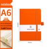 A6 Color Elastic Band Portable Notebook - Student Memo with Skin-Feel Leather Pocket Design