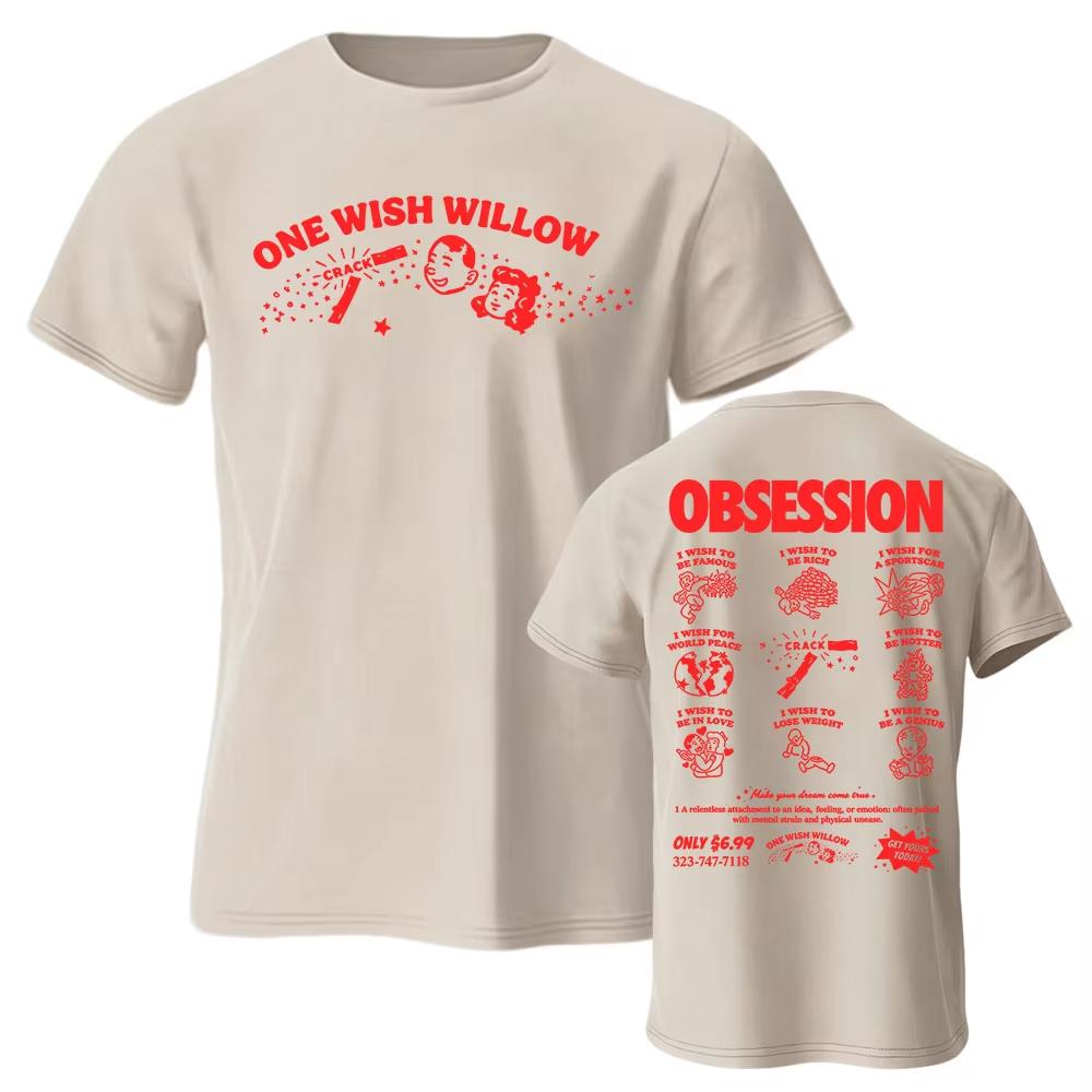 Movie Obsession I Love You Tshirt Summer Cotton Casual Unisexunisex Tshirts Short Sleeve Fashion Tees Streetwear Graphic Merch