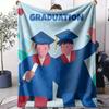 Graduation season Throw Soft Flannel AC Blanket Lightweight Summer Nap Throw Cozy  Blanket for Sofa Bed Travel Home