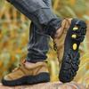 Весна и осень, новые мужские ботинки, походные ботинки, мужские кожаные нескользящие водонепроницаемые легкие походные ботинки, спортивная обувь для отдыха на природе, кожаная обувь