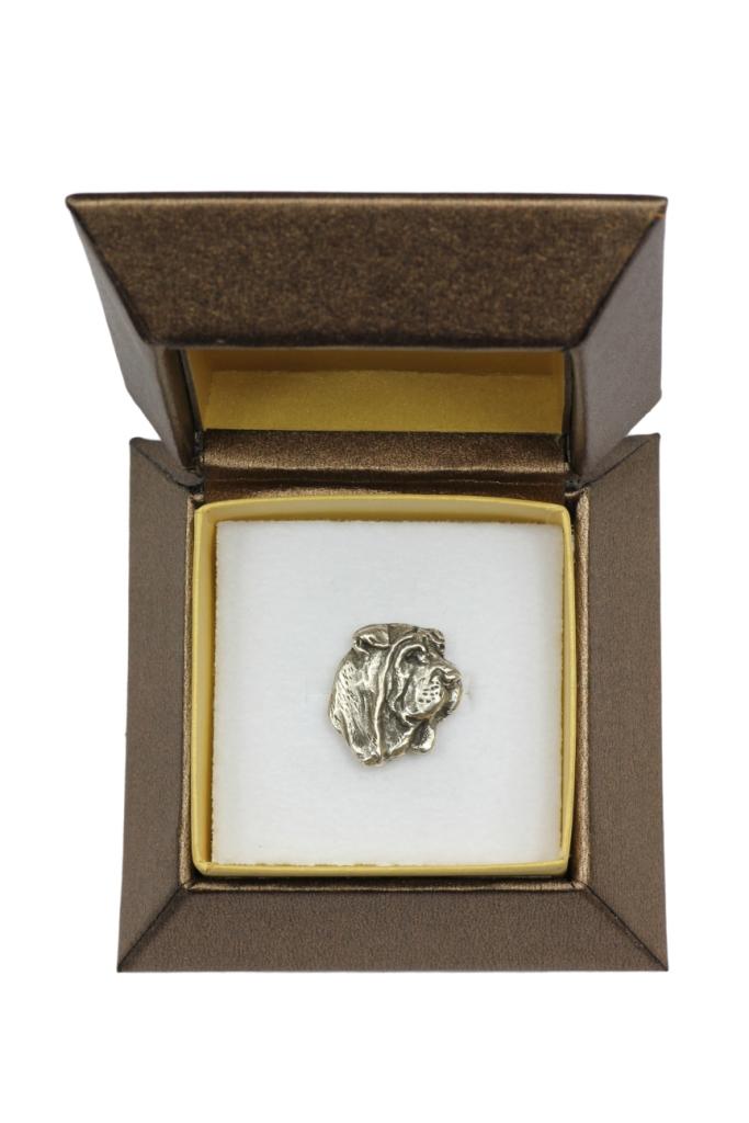 Shar Pei II - Dog brooch in a gift box, elegant pin, lapel pin for Art-Dog brand jacket