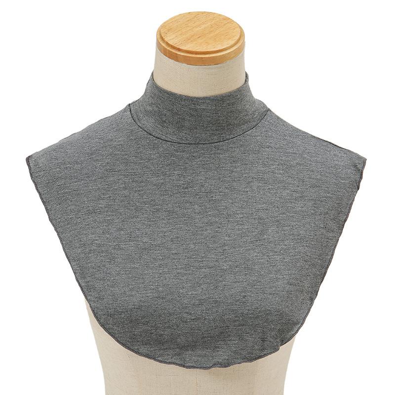 Мусульманский хиджаб, шейный платок, поддельный воротник, водолазка для женщин, поддельный воротник рубашки, хлопковый трикотаж, простая модальная водолазка