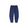 Autumn Solid Color Elastic Waistband Tapered Knit Sports Pants Men Bottoms Blue 952357303-2