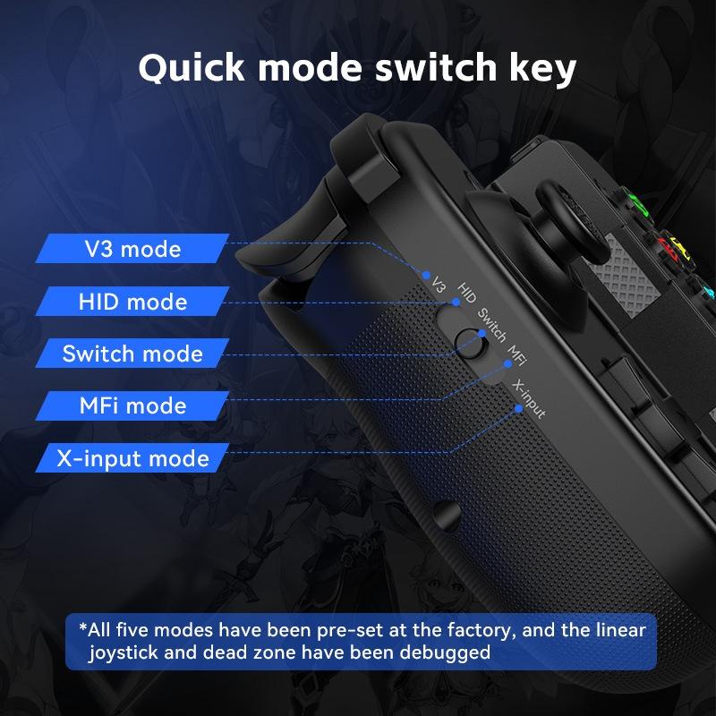 D3S Mobile Game Controller Hall 3D Vibration Mode ing Stretchable Wireless Streaming Cloud Gaming for Multi-Platform