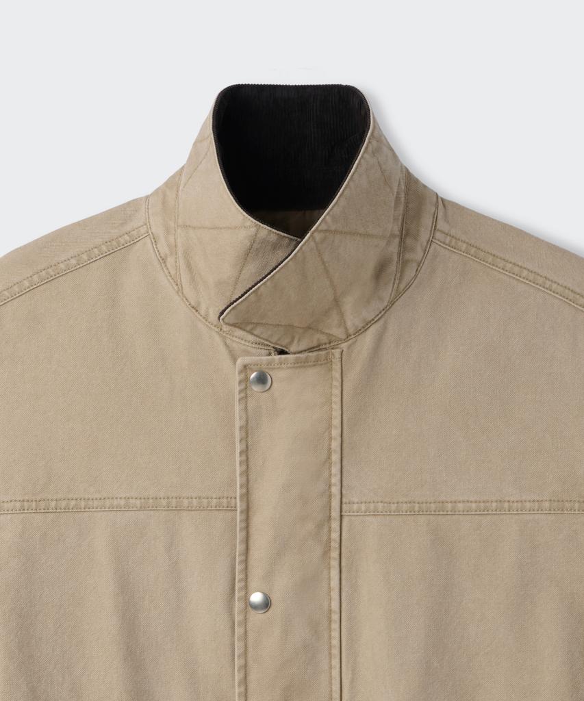 Musinsa Standard Pigment Canvas Hunting Jacket [Beige]