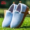 Winter Outdoor Plush Slippers Women's Wedge Cushioned Memory Foam Warm Soft TPR Sole Non-slip Indoor Outdoor Garden Comfortable Ladies Home Shoes
