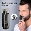 Electric Nose Hair Trimmer Painless Nose Hair Clipper USB Charging Dual-Edge Blades Portable LCD Display Men Mini Nose Hair Trim