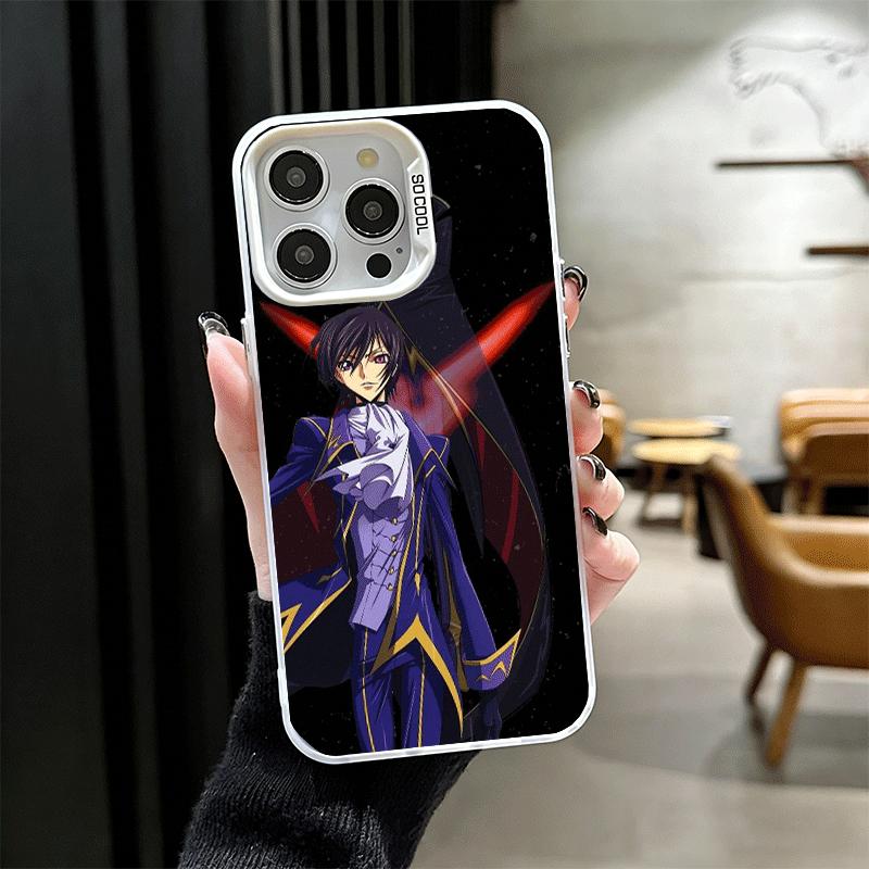 Ударопрочный чехол для телефона Code Geass Anime для iPhone 17 Air 16 16E 15 Pro Max 14 Plus 13 Mini 12 Задняя крышка Противоударный Fundas