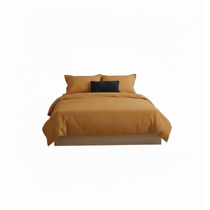 Housse de couette 220 x 240 cm Contemporain uni cumin
