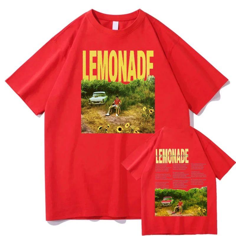 Винтажная мода Хип-хоп Оверсайз Хлопковые футболки Louis Tomlinson Lemonade Tour 2025 Мерч Футболки Мужские Женские Рок Уличная одежда