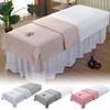 1PC Massage Bed Covers Salon Beauty Bed Cover Opening Hole Bed Sheet SPA Polyester Massage Therapy Protector Cover Washable