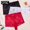 CFSC Women's Large Size Underwear Solid Color Print Underwear