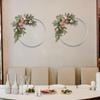 2 Flower Hoops, Metal Rings for Crafts, Elegant Macrame Wreath Party Supplies, Office,