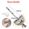 Miter Gauge Brass Handle Table Saw Router Miter Gauge Sawing Assembly Ruler Woodworking Tool