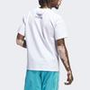 adidas Мужская футболка с трилистником Originals для пляжного спорта и принтом логотипа, белая IL4729