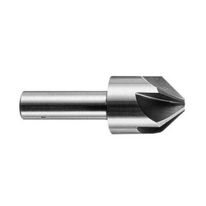 Fraise conique à lamer HSS à queue cylindrique 5 taillants à 90° Ø6mm Longueur 48mm BOSCH 2608597500