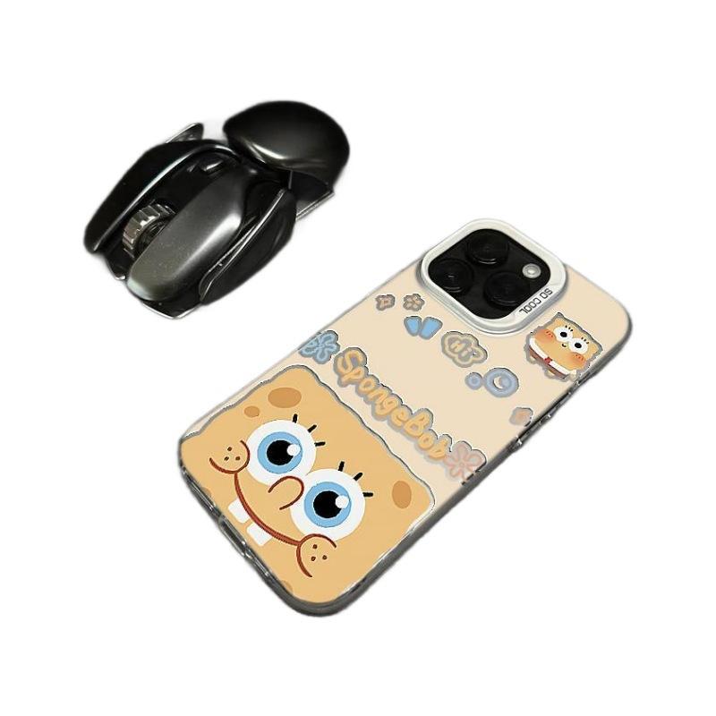 Мультяшный Кролик Зуб Патрик Звезда Чехол для iPhone 11 iPhone11promax Пара 11 Сквозной 11 Цвет Серебристый 11 Жесткий