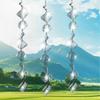 Shiny Metal Discs with Reflective Spinners for Outdoor Garden and Home Decoration Hanging Wind Chimes Bird Deterrent Ornament Set of 4